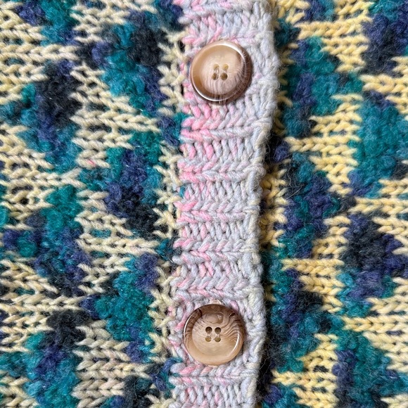 Anthropologie Multicolor Geometric Pattern Women Sweater S - Picture 3 of 5